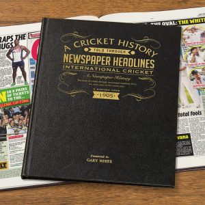 Personalised International Cricket Newspaper Book