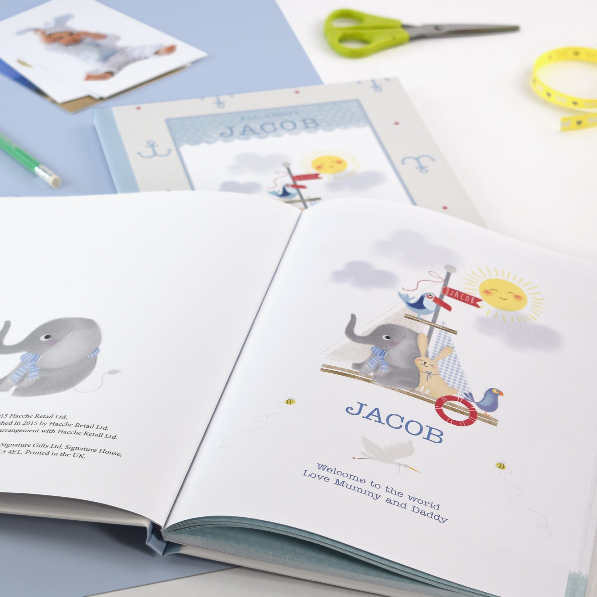 Personalised baby record book uk