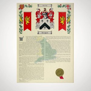 Coat Of Arms & Surname History Print