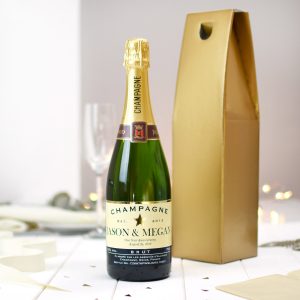 Personalised Authentic Star Champagne & Gift Box