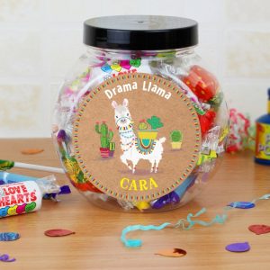 Personalised Llama Sweets Jar