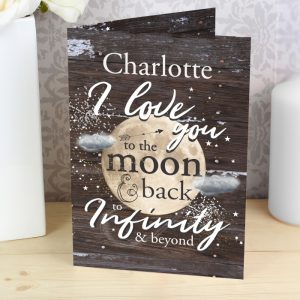 Personalised To the Moon & Infinity... Cards