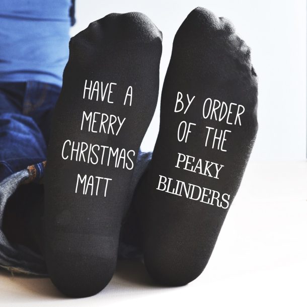 Personalised Peaky Blinders Christmas Socks