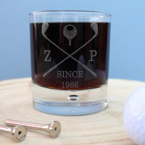 Personalised Golf Club Whisky Tumbler