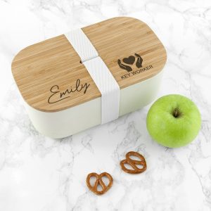 Personalised Key Worker Bamboo Lunchbox