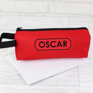 Personalised Red Pencil Case