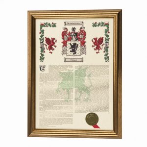 Coat Of Arms & Surname History Framed Print