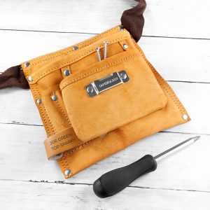 Personalised 6 Pocket Leather Tool Belt