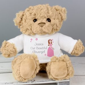 Personalised Fabulous Flower Girl Teddy Bear