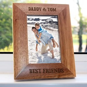 Personalised Daddy My Best Friend Engraved Photo Frame