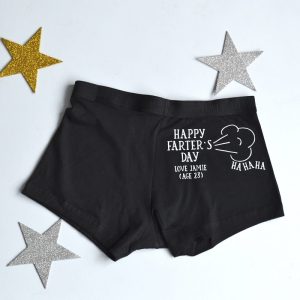 Personalised Farter's Day Underwear