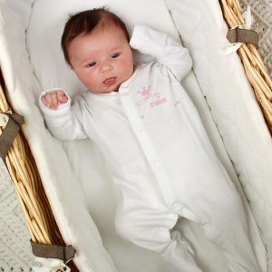 Personalised Little Princess Babygrow 0-3 Months