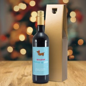Personalised HotchPotch Dachshund Through The Snow Mulled Wine