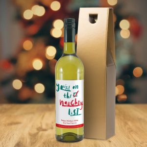 Personalised HotchPotch Naughty List White Wine