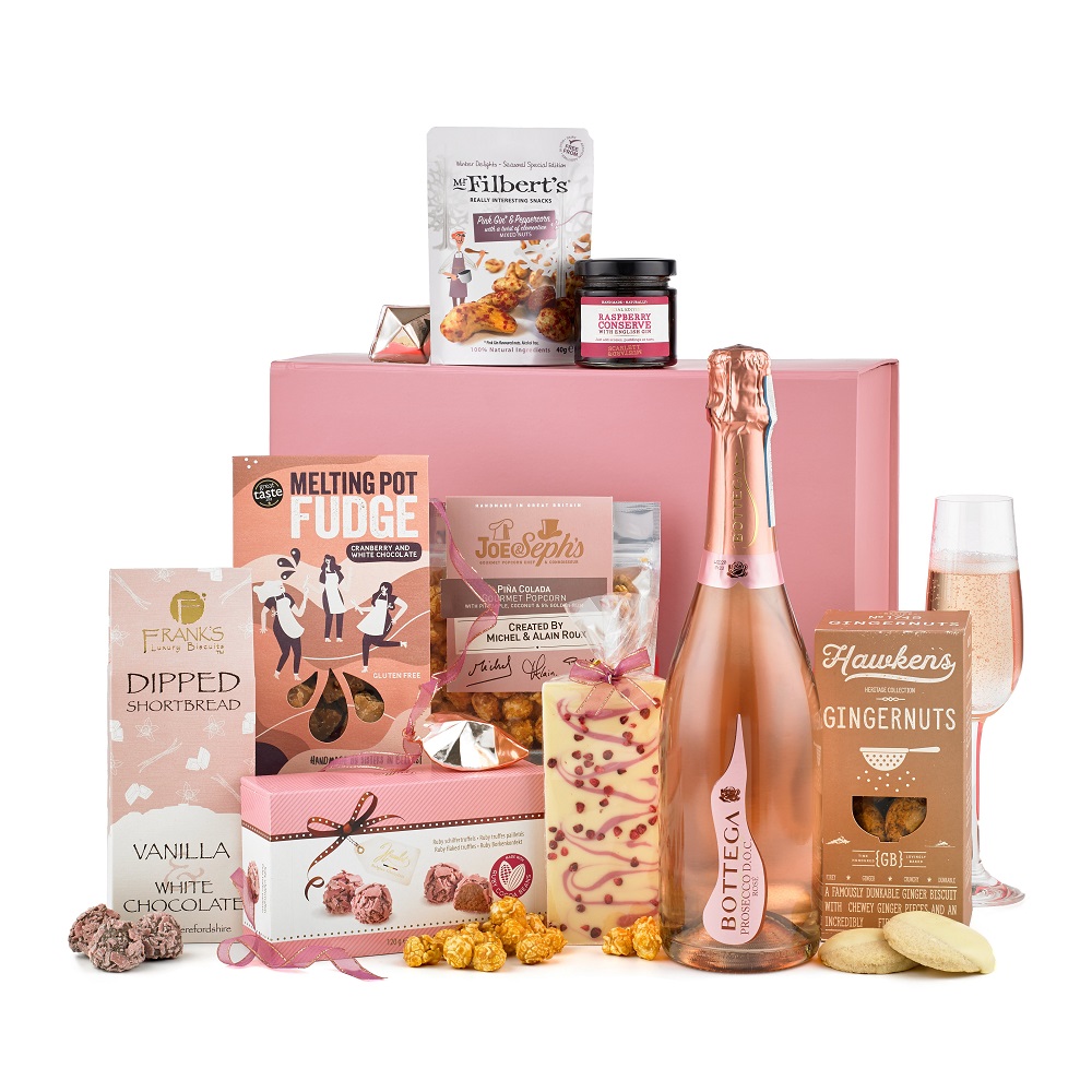 Luxury Rose Prosecco Gift Box Hamper