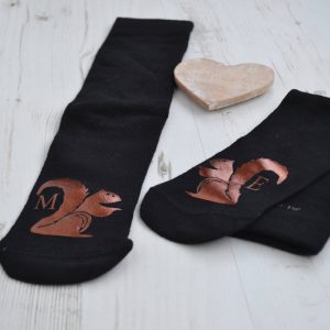 Personalised Nuts About You Squirrel Socks