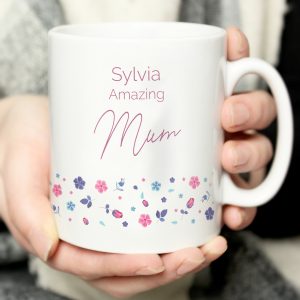 Personalised Amazing Floral Mug