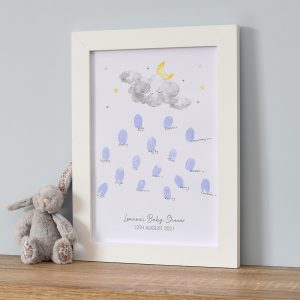 Personalised Cloud A4 Framed Print